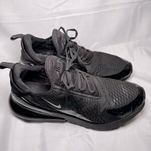 Nike Air Max 270 in the "Triple Black" colorway. Men, size 12.5